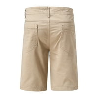 Zuwimk muške šorc, muške posteljine casual klasične fit kratke ljetne kratke hlače sa elastičnim strukom