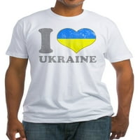 Cafepress - Volim Ukrajinu Nativu ukrajinsku zastavu Majica - ugrađena majica, vintage fit meko pamuk