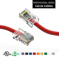 CATEFOLD CAT5E Ethernet patch kabel žuto 0,5ft sa pozlaćeni RJ konektorima - MHZ visoki performanse