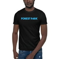 Plava šumska park kratka rukava pamučna majica s nedefiniranim poklonima