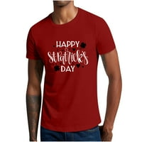 Košulje za čišćenje za muškarce Pulover kratki rukav Ležerni dan Svetog Patričkog četverog lista i srčanog