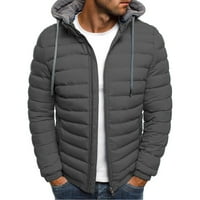 Muška zadebljana jakna naduvane jakne lagani patentni patentni kaputi na otvorenom vanjske vjetroverne zimske odjeće