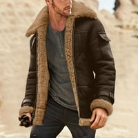 PIMFILM Zimske jakne za muškarce Muške zimske kapute svijetlo smeđe XL