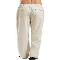 Avamo posteljine hlače za muškarce Joga plaža pidžamas jogger nacrtajući elastični pojačani struici plus pantalone veličine