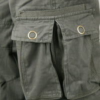 Teretne hlače za muškarce za čišćenje ispod $ Slim Multi džep ravno pantalone Sportske kombinezone hlače