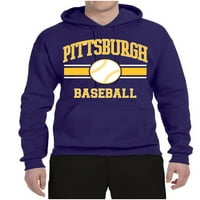 Divlji bobby grad Pittsburgh bejzbol fantasy navijački sportovi ujedini kapuljač dukseri, ljubičasta,