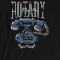 Rotacijski telefon Muški vintage stil majica Funny Retro GrandPa pokloni