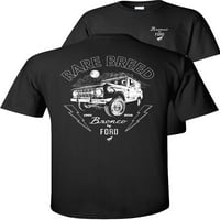 Fair Game Ford Bronco Rijetka pasmina majica, 1966- Bronco kamion, Ford Graphic Tee-Black-2x