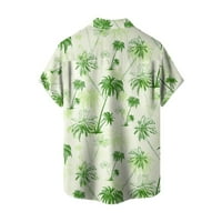 Hanas muški publske majice, proljeće ljeto V izrez kratki rukav redovno fit modni print majica na plaži