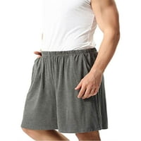 Seksi ples muškarci Ljetne kratke hlače Elastična struka Droka Pocket plaža Hlače Havajski odjeća za plažu Mini pantalone Sivi 6xl