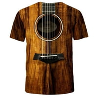 Sayhi muške rukave vrhovi 3D majica TEES kratki cool tiskana ljetna gitara Fashon Muška bluza Slim Fits Muns