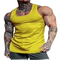 Colisha muške mišićne košulje od pune boje Ljeto vrhovi bez rukava u trkaču bez rukava Bodybuilding
