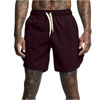CLlios muške kratke hlače Ležerne prilike modne vučne elastične struk Ljetna plaža Kratka klasična vježba kratka sa džepovima