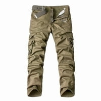 Penkiiy planinarske hlače Muška čišćenje Muška čvrstog više džepa Opremljena kombinezona na otvorenom Ležerne hlače Hlače Khaki Hlače