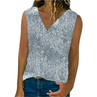Ženska majica za ženske majice Soighxzc Activeweb Duks za žene V izrez Print Tes Ters Bluzes Majica