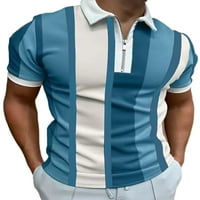 Voguele muns polo majica Zippe T majice kratki rukav ljetni vrhovi sportska majica Redovna bluza svijetlo siva 2xl