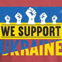 Cafepress - podržavamo majicu Ukrajine - majica muške udobnosti