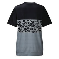 Bluze za žene Dressy Casual Loop vrhovi ženske ljetne tuničke okrugle vrat tiskane majice Ležerne prilike