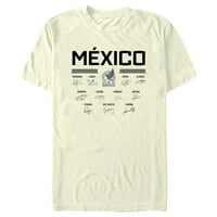Muška meksička fudbalska federacija nacionalna fudbalska reprezentacija Meksiko Potpisi grafički tee