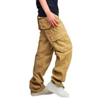 Amidoa Baggy Cargo hlače za muškarce Ležerne prilike sa labavim multi džepovima kamuflažnog pantalona salon kopča Zipper Camo Duks