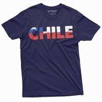 Čile majica Muška čileanska zastava Tee majica Patriotske nacije Simbolistika Tee majica