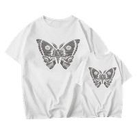 Košulje Butterfly Popularne uzorak Porodične majice kratkih rukava Uklapanje majica