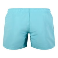 Luxplum muške dno crteći plaže kratke hlače elastične stručne ljetne hlače ravno noga za plažu odmora Mini pantalone Coral Blue L