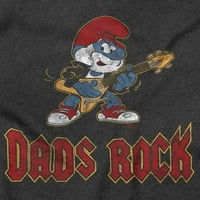 Papa Smurf Dads Rock Hipster Otac Muška grafička majica Tees Brisco Marke 5x