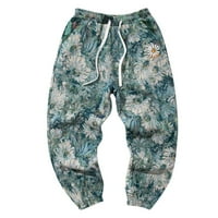 Durtebeua Muške brze suhe hlače lagane teretne baggy casual pantalone otvorene dno jogers