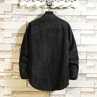 Zimske crne jakne za muškarce Muške modne poslovne slobodno vrijeme Veliki jakna sa patentnim zatvaračem