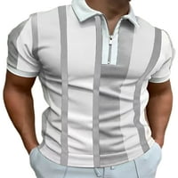 Sanviglor Men Polo majica kratkih rukava T majice rever vrat Ljetni vrhovi casual majica Sport pulover
