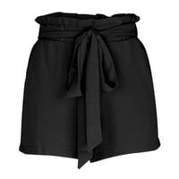 Aurouralne ženske kratke hlače Žene Ženske dame čvrste hlače Srednja odjeća Elastični džep Frenulum