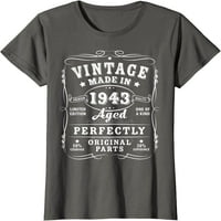 Vintage 80. rođendan ukrasi muškarci smiješna rođendan majica