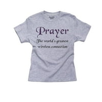 Molitva najveći svjetski bežični dječački pamučni majica za majicu mladih