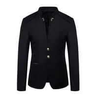 Odieerbi Casual Ownewear Jackets za muškarce Jesen Trendi Ležerni odijelo Dugme Dekorativni odijelo
