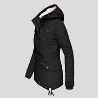 Dabuliu Women Plus sizeni zimski kaput Ženska jakna Debela odjeća Plišane duge jakne za žene zimski kaputi plus veličina