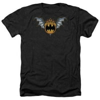 Batman - Logotip krila šišmiša - Heather kratka majica s kratkim rukavima - XXX-Large