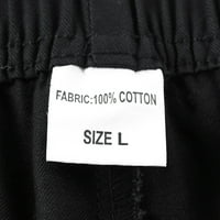 Homodles muške fleke strije garderne kratke hlače - casual kratke hlače crna veličina s