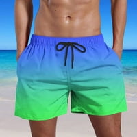 Muški kratke hlače Gradijentne prozračne plaže Sportske gaćice sa džepovima, do veličine 6xl