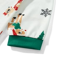 Peyakidsaa božićne pidžame za porodičnu podudaranje PJS set elk snjegović božićno stablo za spavanje