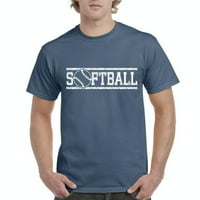 - Muška majica kratki rukav - softball sa loptom