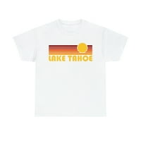 Muško jezero Tahoe, California Retro Sun Pamuk Grafički majica