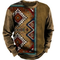 Pedort Mens 'Crewneck Duksev dizajn Dizajn pulover majica bez kapuljača B, XL