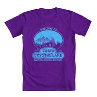 TEEZ kamp Crystal Lake Originalno umetničko delo nadahnuto do petka 13. majica mladih mladih ljubičasta