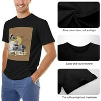 Vintage Graphic Muška majica pamuk Ležerne prilike kratkih rukava Poklon TEE Crni XS