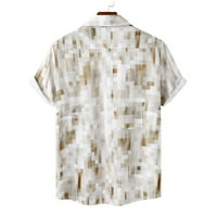 Havajske majice za muškarce kratki rukav običan fit Funky ljetna casual plaža grafički gumb dolje cvjetno ispis TOP bluza