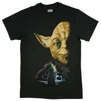 Star Wars Return Jedi Last Battle Yoda Crna majica za odrasle