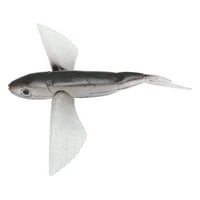 Ribolov mamac, vodootporna mala težina leteća riba za morsku vodu crna