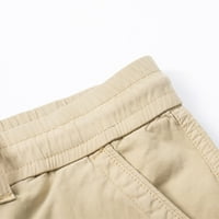 Binmer Muška kratka Plus klirenca veličine Tipka sa zatvaračem džepova Elastični struk obrezane teretne kratke hlače