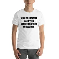 Najveće svjetovne marketinške komunikacije Konsultant s kratkim rukavima pamučna majica po nedefiniranim poklonima